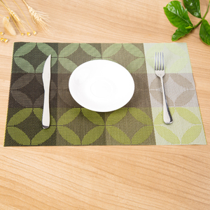 KHÁCH SẠN Thực Phẩm Phương Tây Dấu Vị Trí Thực Tế Teslin Pvc Giáng Sinh Đồng Xu Hoa Jacquard Không Trượt Coaster Có Thể Giặt Được - Product Image 2