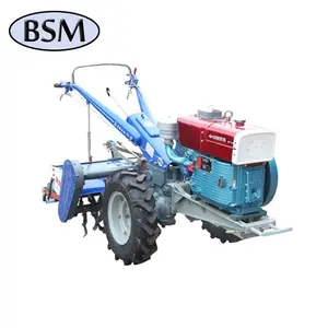 Farm Machinery 2 wheels tractor high quality 15HP Power Tiller Walking Tractor with Rotavator