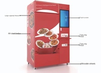 YHY-S2216 Mini Distributeur Automatique de Pizzas avec Four à Micro-ondes, Stockage Réfrigéré et Écran de Commande Personnalisé