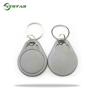 13.56MHZ kartu IC RFID tag F1108 gantungan kunci untuk sistem kontrol akses pintu