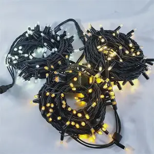Best Hot Sale LED Qline Light chain Outdoor Waterproof IP67 Rubber String Light for Garden Park Decoration black
