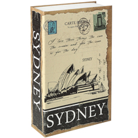 Coffre-fort secret en forme de livre en acier de haute qualité pour le bureau avec serrure à combinaison et clé Shuaima Cadeau personnalisé