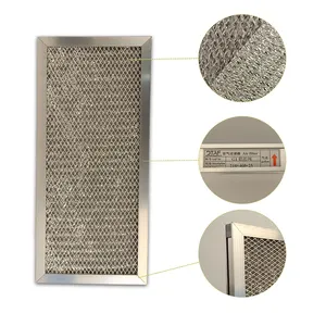 Competitive Price Pleated Hvac Ac Furnace Primary Air Filter G2 Panel Flat Metal Air Filter