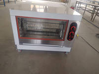 Four rotatif de boulangerie de cuisses de poulet de machine de gril de rôtisseries de poulet électriques commerciales horizontales d'acier inoxydable