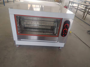 Orizzontale commerciale in acciaio inox elettrico pollo rosticcerie Grill macchina cosce di pollo forno rotante da forno - Product Image 3