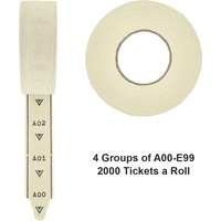 Rouleau de papier numéroté consécutivement pour tickets de file d'attente personnalisés, pour systèmes de gestion de files d'attente de comptoirs de charcuteries et boulangeries