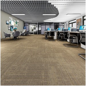 25*100 Nylon mélangé Jacquard Long tapis peler et coller les carreaux de tapis commerciaux - Product Image 2