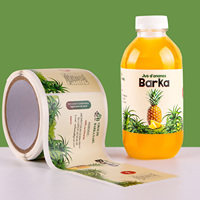 Étiquettes autocollantes imperméables pour l'emballage des aliments et des boissons, étiquettes personnalisées en matériau adhésif