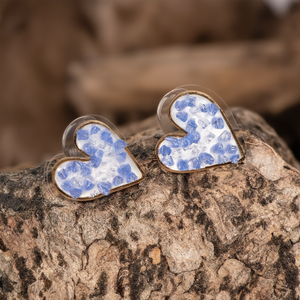 Heart <b>Stud</b> <b>Earrings</b> 316L Stainless Steel PVD Gold Plating Sustainable Fashion Jewelry - Product Image 3
