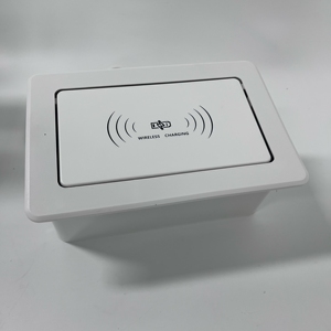 Thiết Kế Mới Công Nghiệp Hội Nghị Bảng USB-C Nhanh Cổng 2 Thủy Lực <span class=keywords><strong>Pop</strong></span>-up Không Dây Sạc Ổ Cắm Anh Điện Thiết Kế Mới Được Xây Dựng - Product Image 5