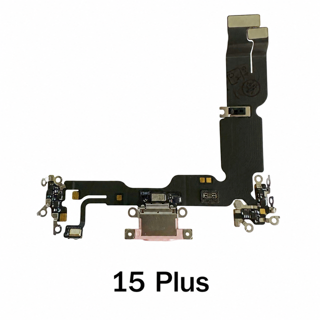Hot Selling Charging Port Flex for iPhone 15 Plus Dock Charger Connector With MicroPhone Headphone Flex Cable