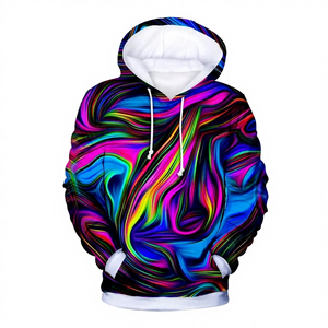 Sudadera con capucha de forro polar transpirable de secado rápido, ecológica, de peso pesado, con doble cremallera y LOGO personalizado para hombre, ideal para invierno y estilo urbano. - Product Image 4