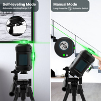 Niveau laser vert industriel 12 lignes Pro 3x360, construction à lignes croisées, deux lignes verticales, une ligne horizontale supérieure, pendule auto-nivelant