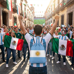Sac à dos à cordon 2026 avec drapeau national (USA, Canada, Mexique) pour le Tournoi Mondial de Football – Sac de sport pour supporters - Product Image 2