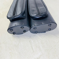 Sac de queue de billard en cuir PU souple haut de gamme personnalisé en usine étui portable pour queue de billard 4 trous et 6 trous 2x2 et 2x4
