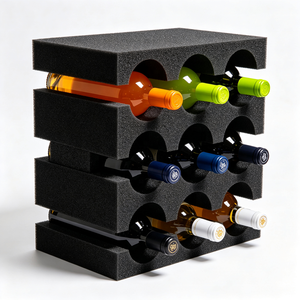 Emballage pour plateau à vin en mousse EVA écologique, recyclable, antichoc, insert pour bouteille, boîte cadeau, étui en éponge, étui de voyage moulé, étanche - Product Image 1