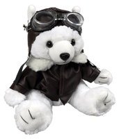 Combinaison de vol pour aviateur, petit ours en faux cuir, souple et confortable, cintrée