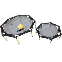 Vente en gros de ballons de plage en caoutchouc certifiés ASTM EN71 pour le divertissement familial en plein air, ensemble de jouets sportifs avec cadre en plastique personnalisé