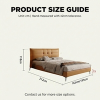 Letto Moderno di Lusso Bianco Crema, Struttura Minimalista Italiana con Testiera Trapuntata Quadrata, Imbottito, Misura King o Queen, Letto a Piattaforma