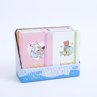 Carnet créatif A6 en PU avec couverture rigide, motif animaux mignons, élastique, idéal pour étudiants, journal, voyage, promotion 2026