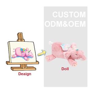 Dapat disesuaikan mainan mewah bordir hewan lembut hadiah ulang tahun terbuat dari katun PP mengisi jumlah pesanan Minimum rendah tas dikemas - Product Image 4