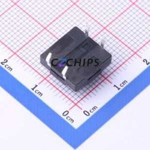 TS-KG10D-BB65F Tactile Switch Through hole Component THT,12x12mm Switch Single Pole Single Throw Round Button 2.5N Through Hole - Product Image 2