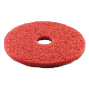Pads de polissage Boardwalk 4015RED, standard, diamètre 15 pouces, pour le polissage des sols, couleur rouge - Product Image 5