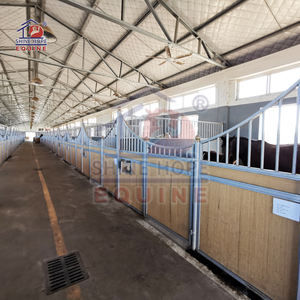 Equipement pour chevaux grange équestre pour chevaux stalles extérieures en bois avec toit - Product Image 2