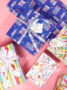 Wholesale Disposable 80g Silicone Coated Virgin <b>Paper</b> 43*300cm Luxury Custom Gift <b>Wrapping</b> <b>Paper</b> Roll - Product Image 5