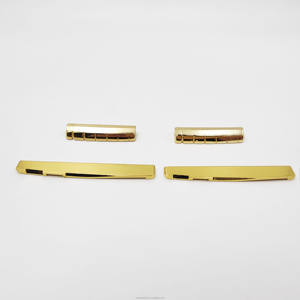 HIVE <span class=keywords><strong>Fine</strong></span> Copper 6-<span class=keywords><strong>String</strong></span> Folk Guitar Saddle Nuts Replacement Bridge Parts untuk Gitar Folk, Gitar Kayu, dan Instrumen Senar - Product Image 1