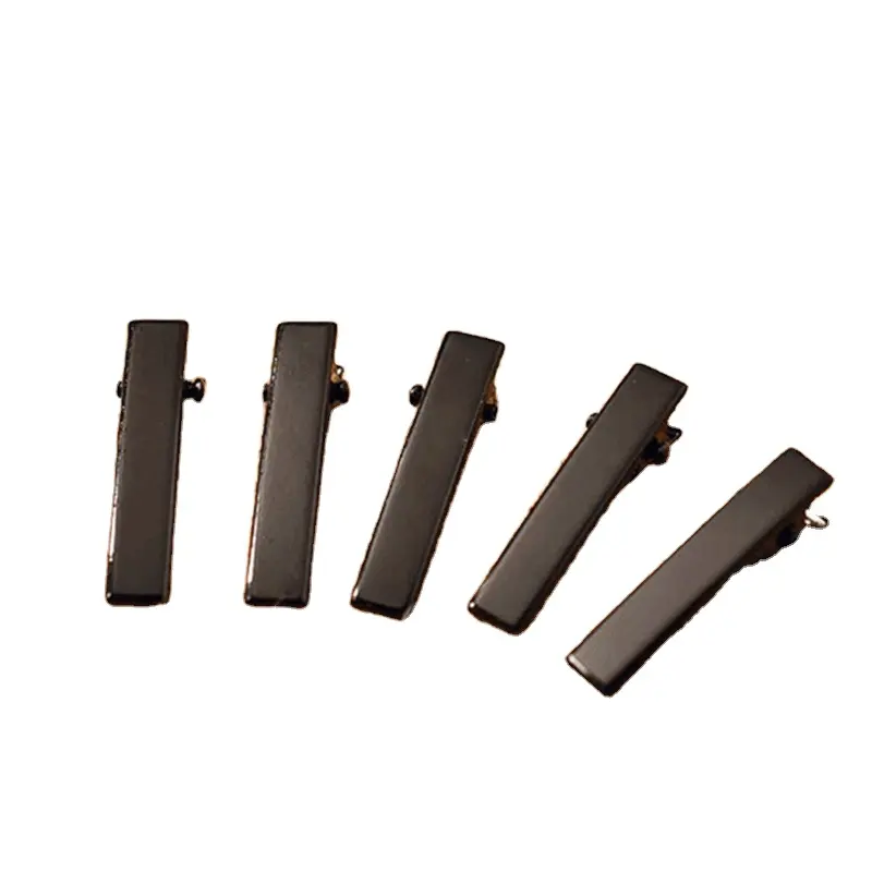 Các sản phẩm phổ biến nhất Matte đen tóc Clip DIY tóc phụ kiện vật liệu đầu vuông Duckbill Clip kiểu tóc sửa chữa Clip