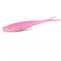 Yousya nouveau 6.5cm 1.5g fourche queue fendue flottant leurres de pêche souples appâts de natation avec paillettes De Pesca pour Ferch pêche à l'achigan