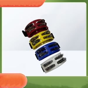 Pandereta de pie, tambor de mano africano, tambor de pie, campana de pie, percusión, instrumentos musicales Orff para tocar guitarra folk - Product Image 3