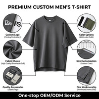 T-shirt OEM personnalisé streetwear épais délavé vintage oversize à épaules tombantes avec impression 3D en relief, décontracté uni vierge
