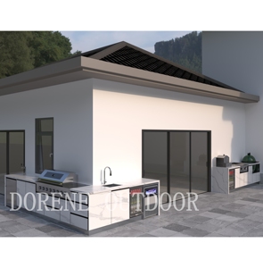 Armario de <span class=keywords><strong>Cocina</strong></span> para Exteriores con Puertas de Cierre Suave e Insertos para Cajones, Ideal para el Patio Trasero Familiar - Product Image 3