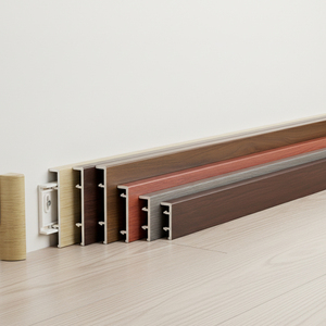 Plinthe moderne <span class=keywords><strong>en</strong></span> alliage d'aluminium Dafuxin, écologique, durable, anti-humidité, installation facile, consolidation inter-catégories - Product Image 1