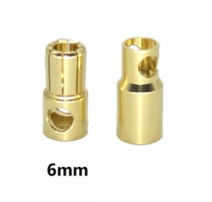 Connecteur <span class=keywords><strong>banane</strong></span> plaqué or 5mm/5.5mm/6mm/6.5mm, borne de connexion, modèle de prise de charge pour batterie au lithium pour drone et <span class=keywords><strong>hélicoptère</strong></span> - Product Image 1