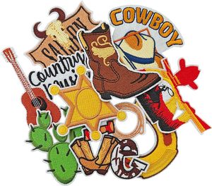 Toppa di personalizzazione produttore modello di moda forma rotonda ricamata distintivo cappello Custom Designer ferro su toppe per l'abbigliamento - Product Image 3