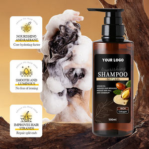 Ensemble Shampoing et Après-Shampoing 2-en-1 à l'Huile d'Argan et Kératine de Noix Marocaine, Sans Sulfate, Hydratant, Lissant et Anti-Frisottis pour Cheveux Bouclés - Product Image 3