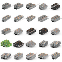 50A alimentation à travers les borniers multiconducteurs multi-niveaux et de terre 1.5 câblage carré connecteur de couleur noire PTTB 1.5/S-PV