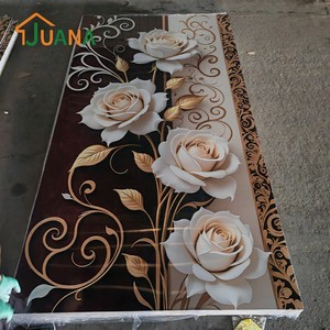 Tấm ốp tường PVC giả đá bóng gương cao cấp giá rẻ 3D cho căn hộ, tấm ốp tường giả đá UV - Product Image 1