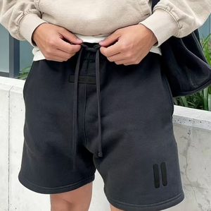 Pantalones Cortos Essentiel <span class=keywords><strong>Fear</strong></span> de Felpa con Logotipo Personalizado, Ajuste Holgado, Estilo Urbano Informal para Uso Diario - Product Image 5