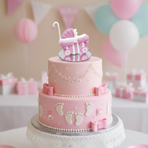Fiocchi Rosa per Decorazioni Torte e Passeggini - Product Image 3