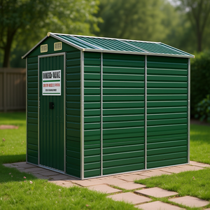 Casetta da Giardino in Acciaio Zincato Verde 10x8, Soluzione di Stoccaggio per Esterni di Stile Premium - Product Image 2