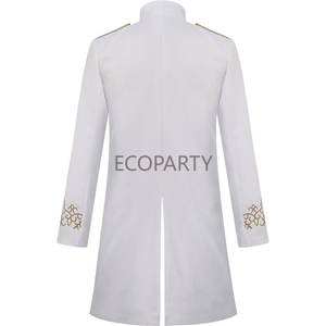 Costume de Cosplay <span class=keywords><strong>militaire</strong></span> médiéval pour <span class=keywords><strong>homme</strong></span>, Blazer, chevalier, Prince, Punk, vestes rétro, Renaissance, manteau gothique, Noble, uniforme de fête - Product Image 6