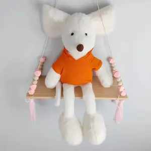 Boneka Lembut Tikus Putih Lucu, Mainan Boneka Tikus Putih Lucu
