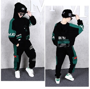 Survêtement Enfant Capuche Vert Ensemble Deux Pièces Danse de Rue Sportif Pour Garçons Filles Vêtement Garçon 4 6 8 10 12 14 Ans - Product Image 3