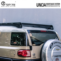 Porte-bagages de toit aérodynamique à profil bas pour FJ Cruiser 2007+ Plateforme de chargement en aluminium Panier modulaire tout-terrain Accessoires 4x4