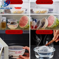 Ensemble de couvercles extensibles en silicone pour la conservation des aliments, résistants à la chaleur et au froid, adaptés aux aliments, réutilisables, 5 tailles, pour la cuisine et le stockage au réfrigérateur