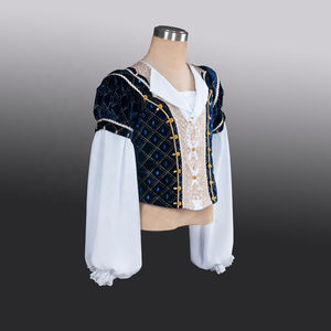 MP015 blu scuro e bianco Raymonda <span class=keywords><strong>uomo</strong></span> ballerina di danza classica Costume di variazione maschile tunica - Product Image 2